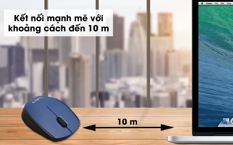 Chuột không dây eValu M806 - Kết nối ổn định trong phạm vi 10 m