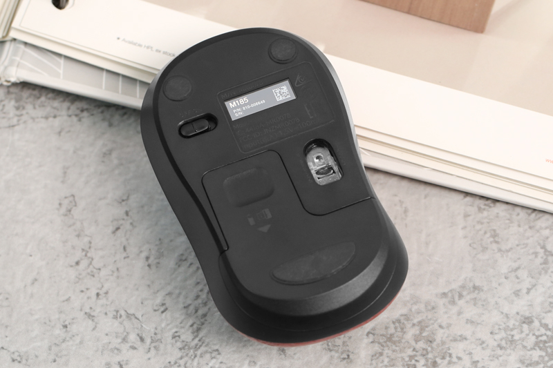 Chuột Không dây Logitech M185 Màu Đỏ