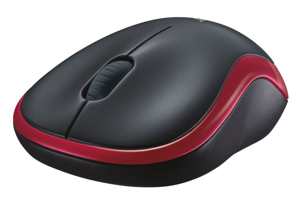 Chuột Không dây Logitech M185 Màu Đỏ