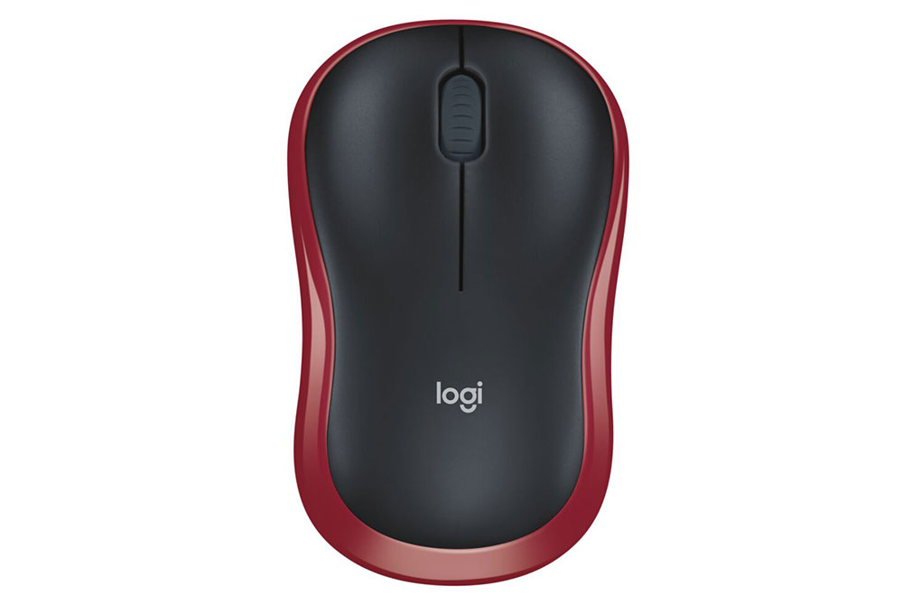 Chuột Không dây Logitech M185 Màu Đỏ