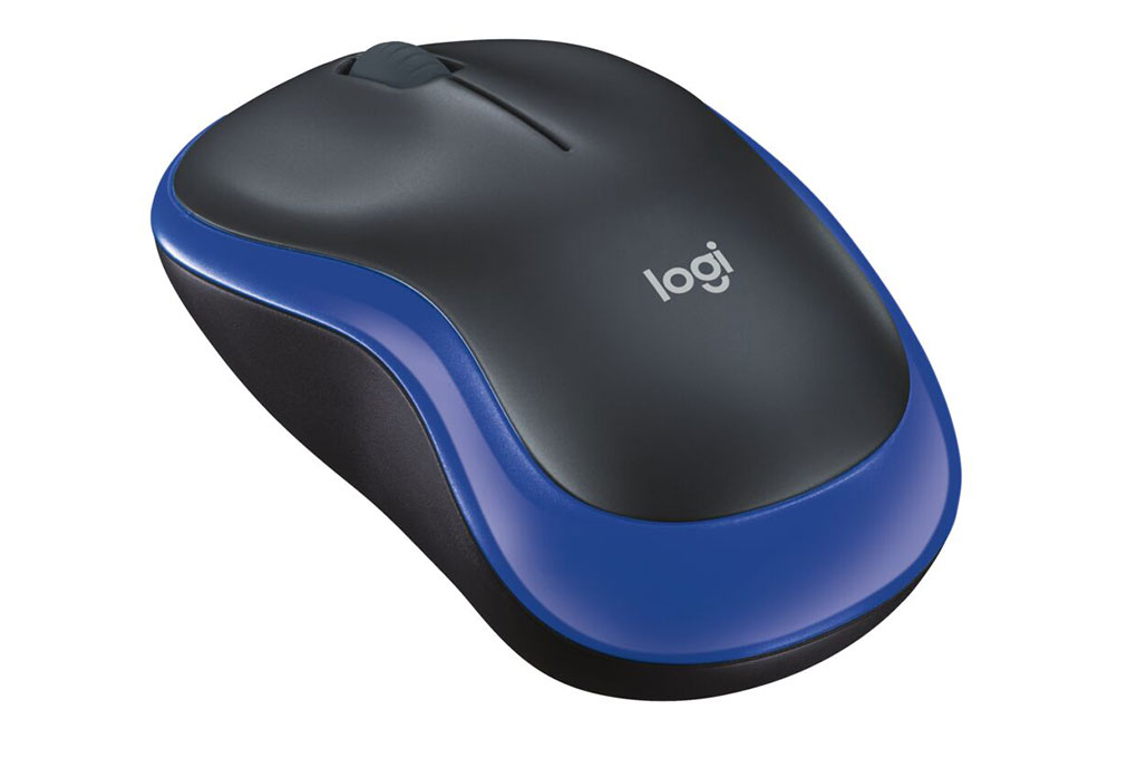Chuột Không dây Logitech M185 Màu Xanh Dương