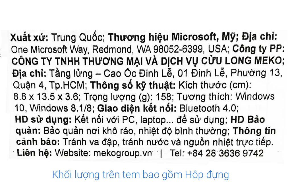 Chuột Bluetooth Microsoft RJN - 33
