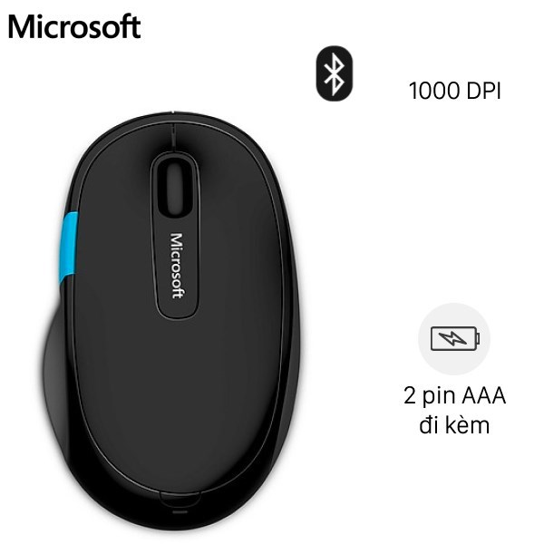 Chuột Bluetooth Microsoft Sculpt Comfort Đen