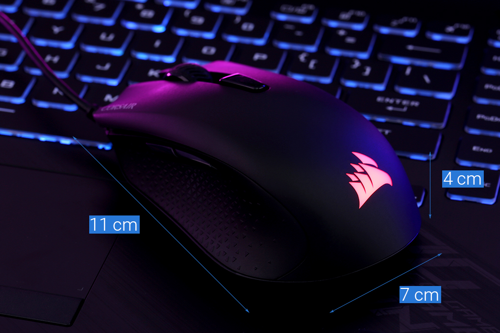 Chuột Có Dây Gaming Corsair Harpoon RGB Pro Đen