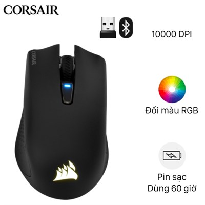 Chuột sạc Bluetooth Gaming Corsair Harpoon RGB