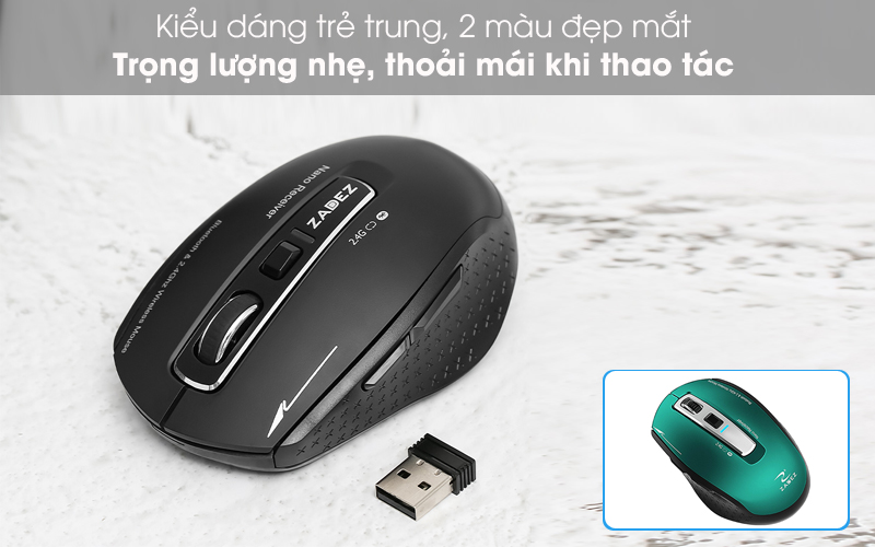 Thiết kế không dây trẻ trung, gọn đẹp - Chuột Bluetooth Zadez M350