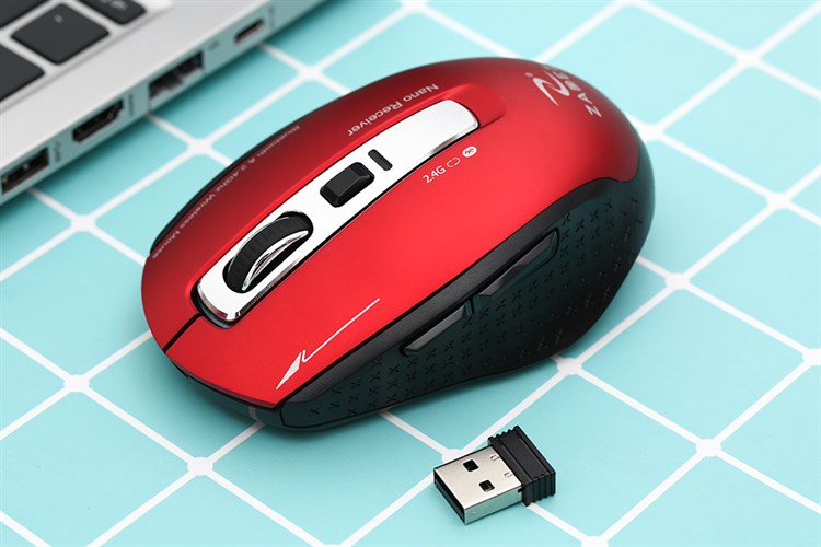 Chuột Không dây Bluetooth Zadez M350 Màu Đỏ