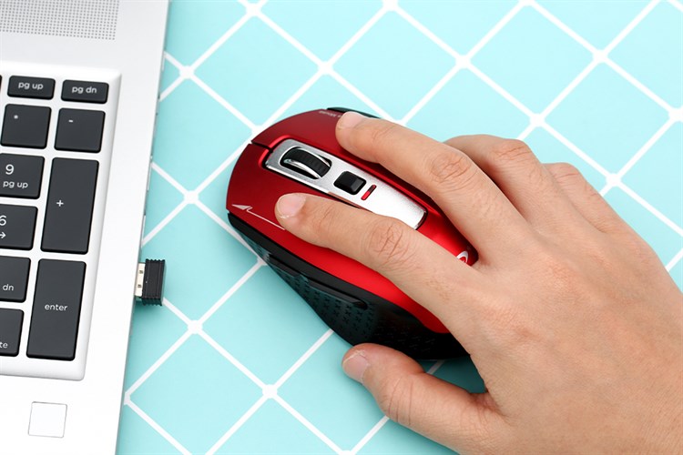 Chuột Không dây Bluetooth Zadez M350 Màu Đỏ