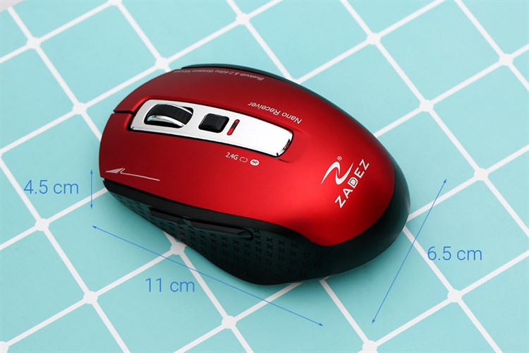 Chuột Không dây Bluetooth Zadez M350 Màu Đỏ