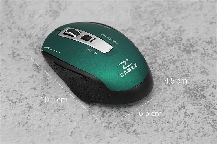 Chuột Không dây Bluetooth Zadez M350 Màu Xanh lá