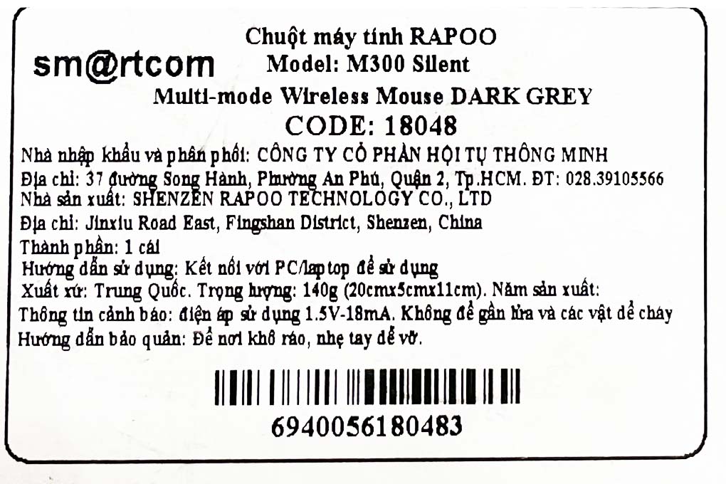 Chuột Bluetooth Silent Rapoo M300 - 30
