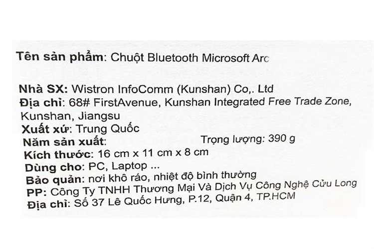 Chuột Bluetooth Microsoft Arc Màu Hồng