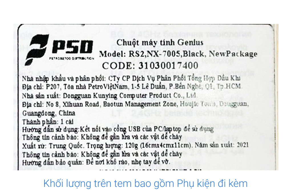 Chuột Không dây Genius NX 7005 Màu Đen