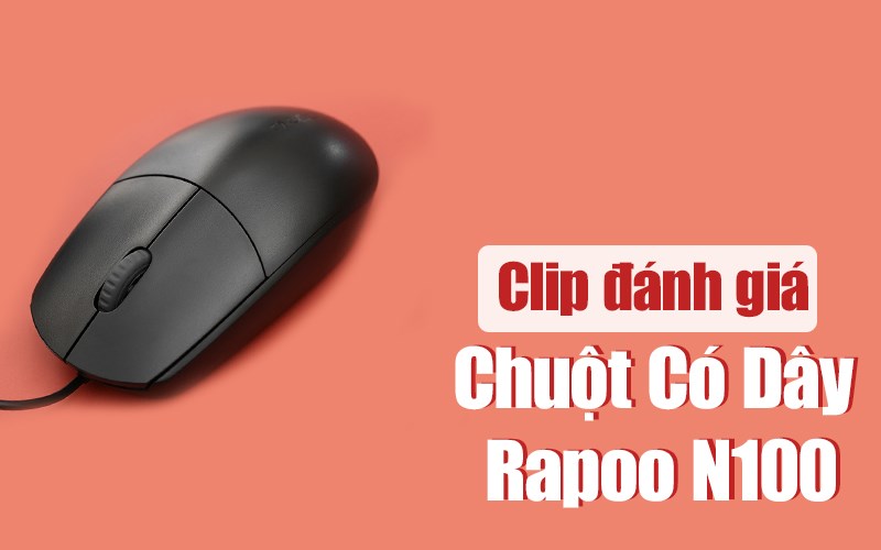 Chuột Có dây Rapoo N100 Đen