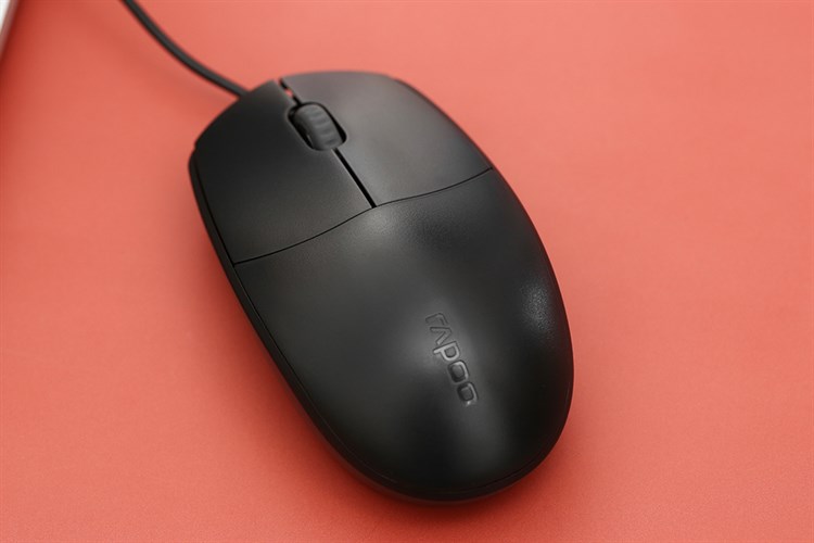 Chuột Có dây Rapoo N100 Đen Màu Đen