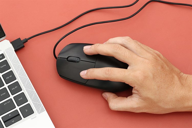 Chuột Có dây Rapoo N100 Đen Màu Đen