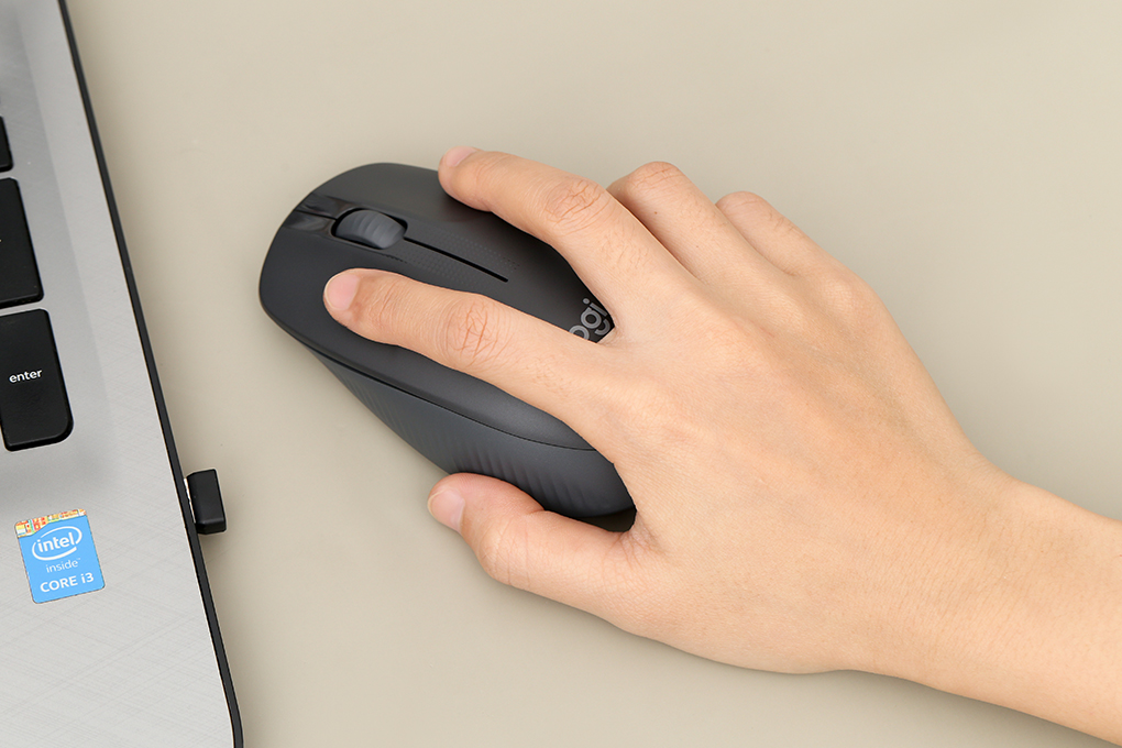 Chuột Không dây Logitech M190 Màu Đen