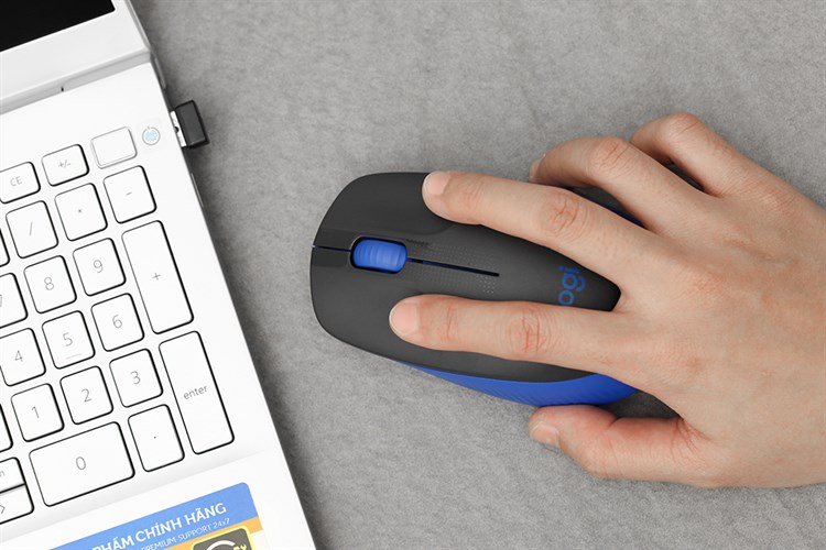 Chuột Không dây Logitech M190 Màu Xanh đen