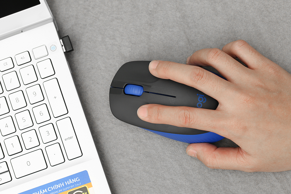 Chuột Không dây Logitech M190 Màu Xanh đen
