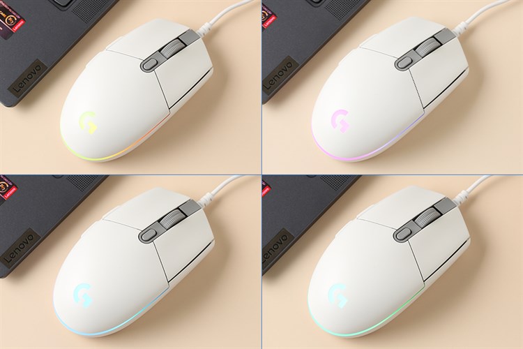 Chuột Có dây Gaming Logitech G102 Gen2 Lightsync Màu Trắng