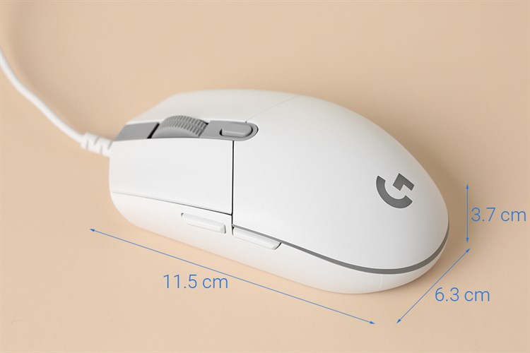 Chuột Có dây Gaming Logitech G102 Gen2 Lightsync Màu Trắng