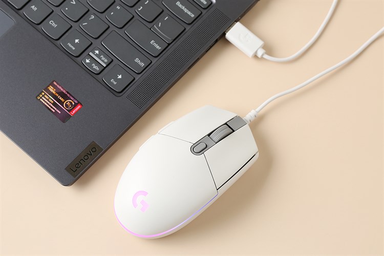 Chuột Có dây Gaming Logitech G102 Gen2 Lightsync Màu Trắng