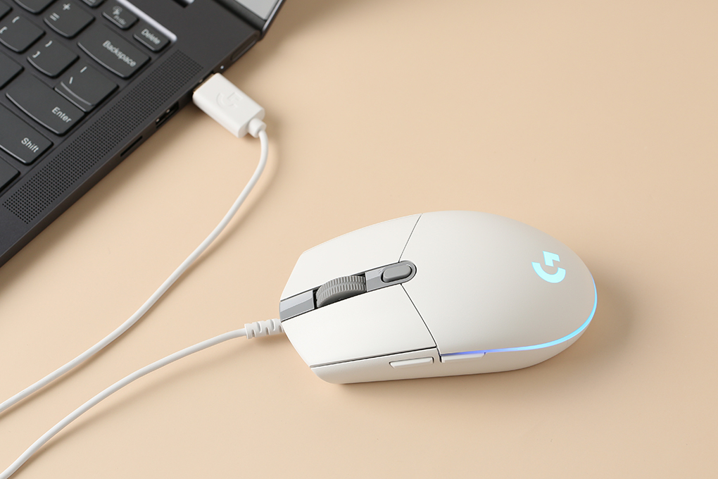Chuột Có dây Gaming Logitech G102 Gen2 Lightsync Màu Trắng
