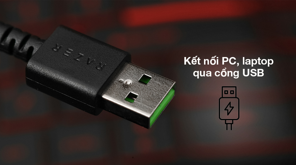 Kết nối USB - Chuột Có Dây Gaming Razer DeathAdder Essential