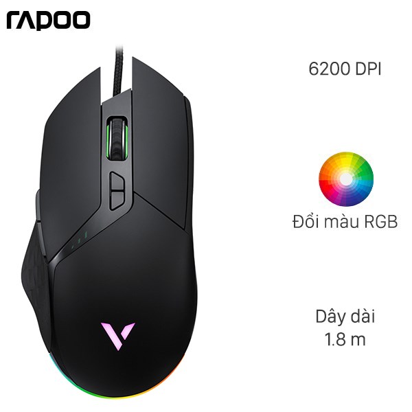 Chuột Có Dây Gaming Rapoo VT30 Đen