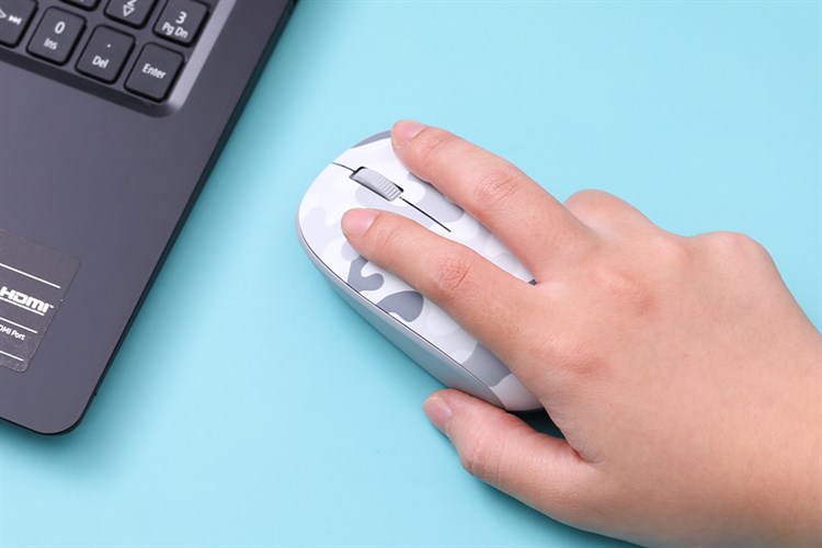 Chuột Bluetooth Microsoft Camo Màu Trắng - Xám