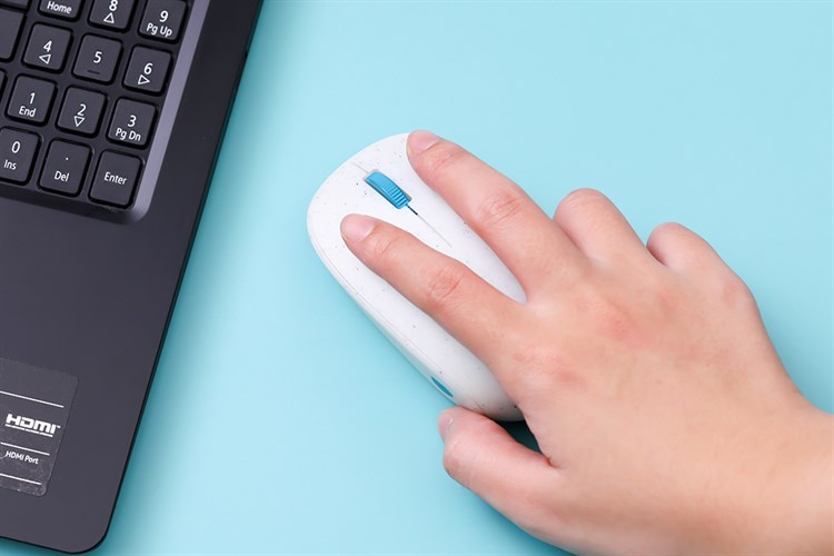 Chuột Bluetooth Microsoft Ocean Plastic Màu Trắng - Xám