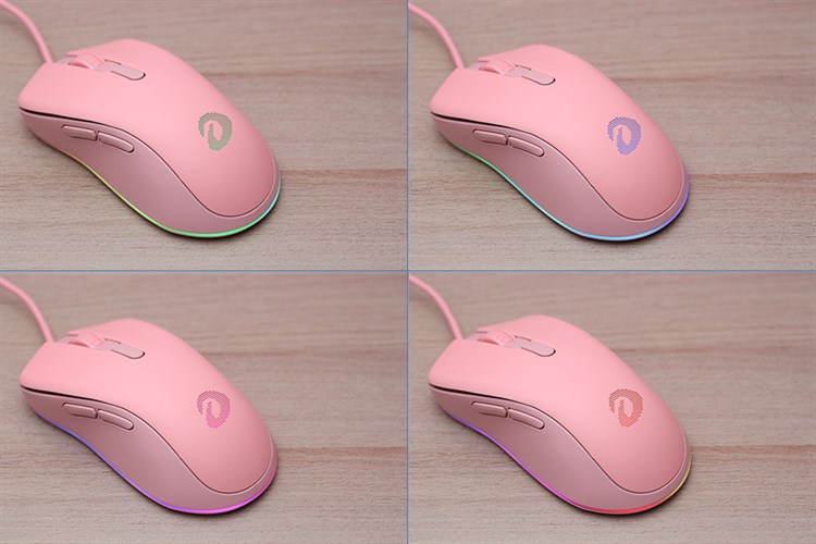 Chuột Có dây DareU EM908 Màu Hồng