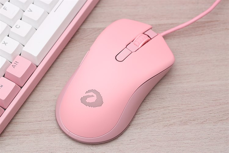 Chuột Có dây DareU EM908 Màu Hồng