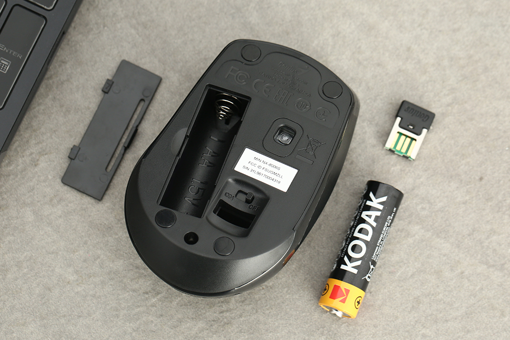 Chuột Không dây Silent Genius NX-8006S Màu Đen