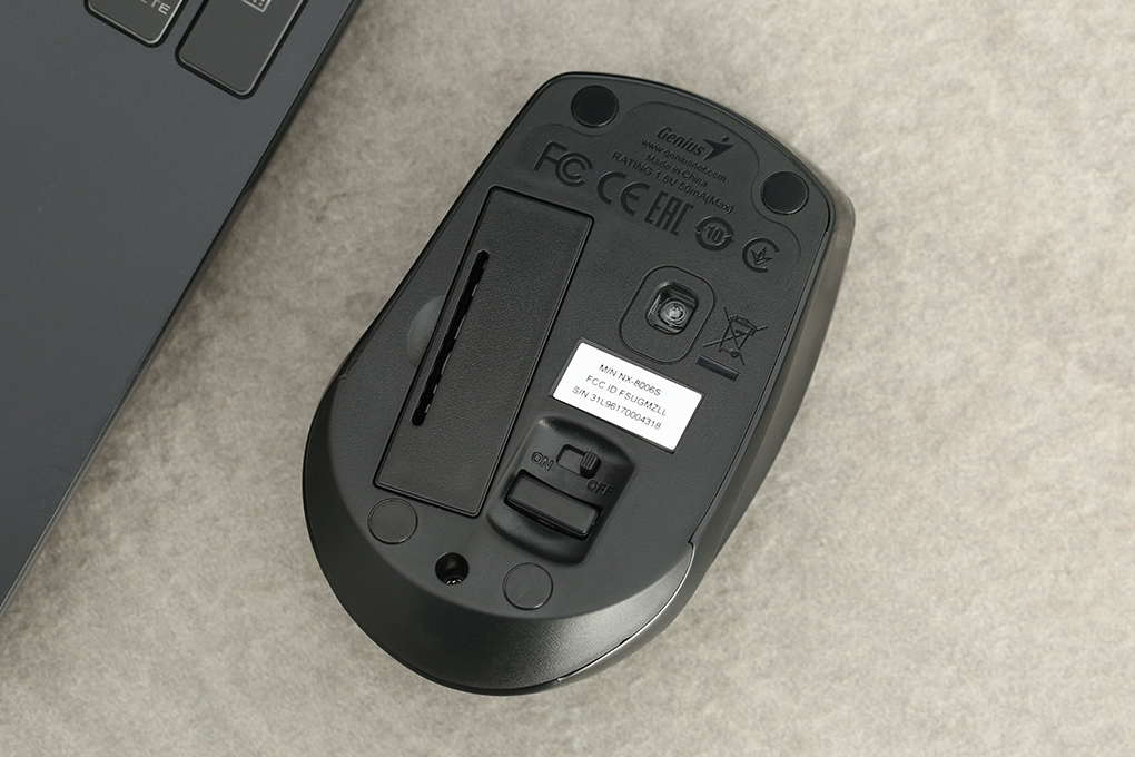 Chuột Không dây Silent Genius NX-8006S Màu Đen