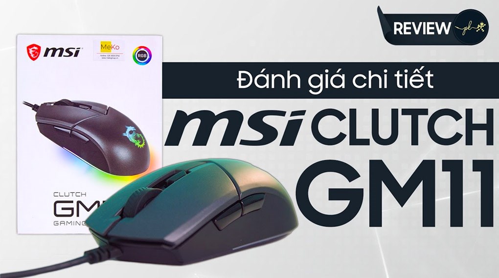 Chuột Có dây Gaming MSI Clutch GM11 Đen