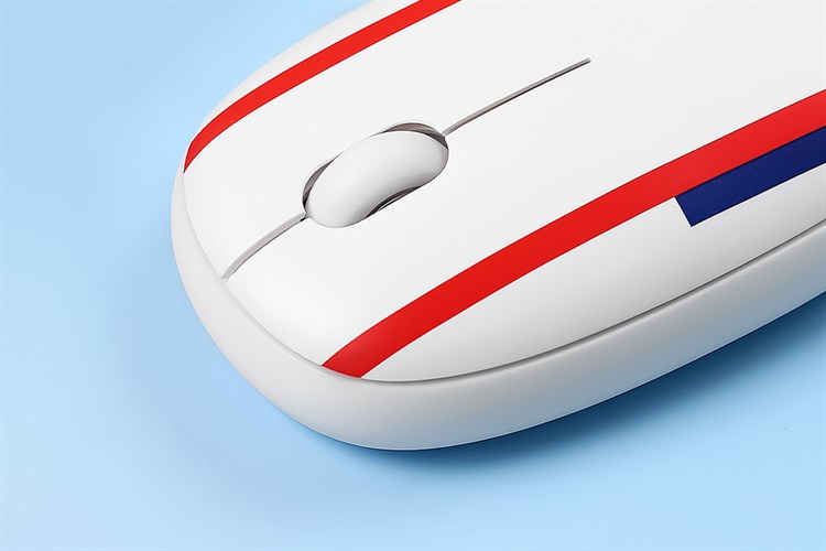 Chuột Bluetooth Silent Rapoo M650 Anh Màu Trắng - Đỏ