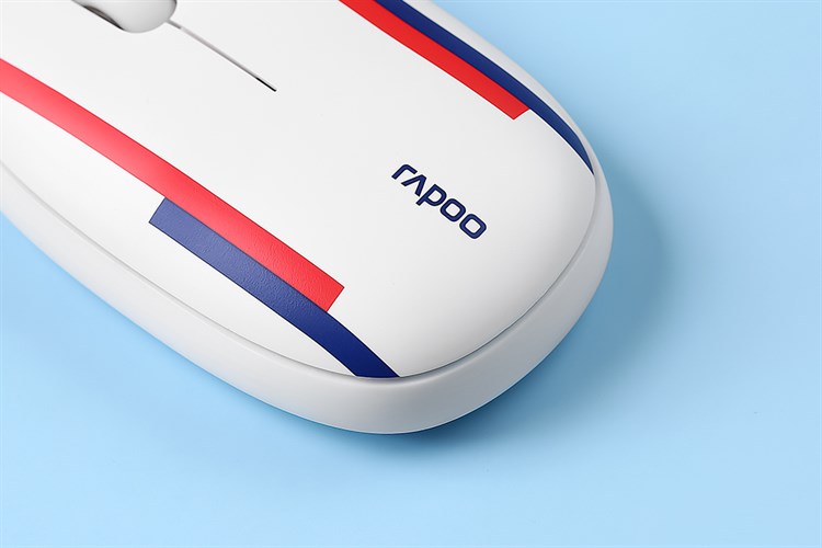 Chuột Bluetooth Silent Rapoo M650 Anh Màu Trắng - Đỏ