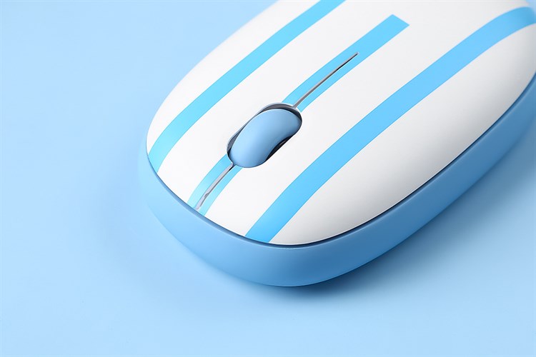 Chuột Bluetooth Silent Rapoo M650 Argentina Màu Trắng - Xanh