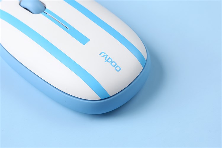Chuột Bluetooth Silent Rapoo M650 Argentina Màu Trắng - Xanh