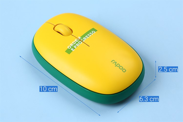 Chuột Không dây Bluetooth Silent Rapoo M650 Brazil Màu Vàng