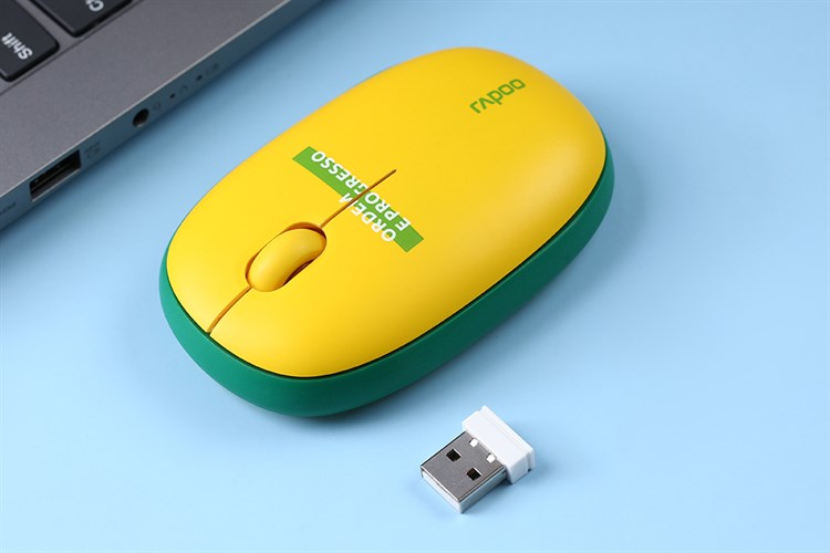 Chuột Không dây Bluetooth Silent Rapoo M650 Brazil Màu Vàng
