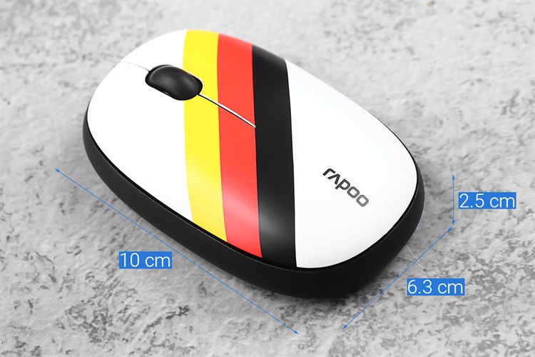 Chuột Bluetooth Silent Rapoo M650 Đức Màu Trắng - Vàng