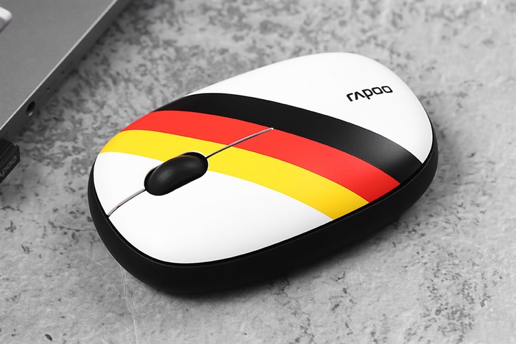 Chuột Bluetooth Silent Rapoo M650 Đức Màu Trắng - Vàng