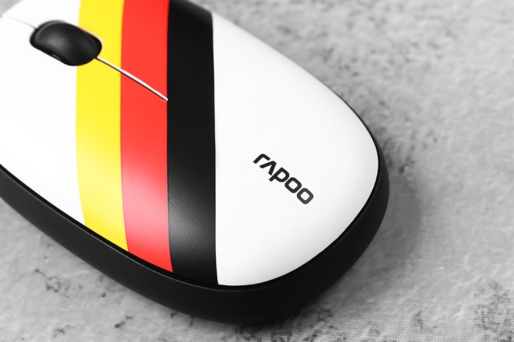 Chuột Bluetooth Silent Rapoo M650 Đức Màu Trắng - Vàng