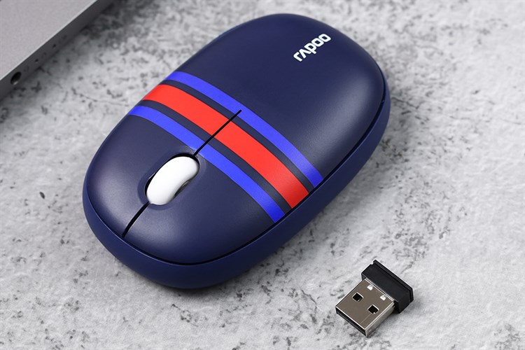 Chuột Bluetooth Silent Rapoo M650 Pháp Màu Xanh Dương