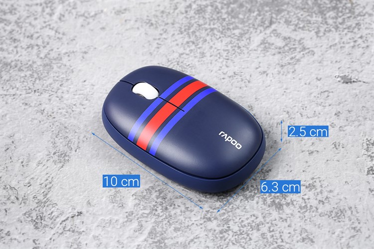 Chuột Bluetooth Silent Rapoo M650 Pháp Màu Xanh Dương