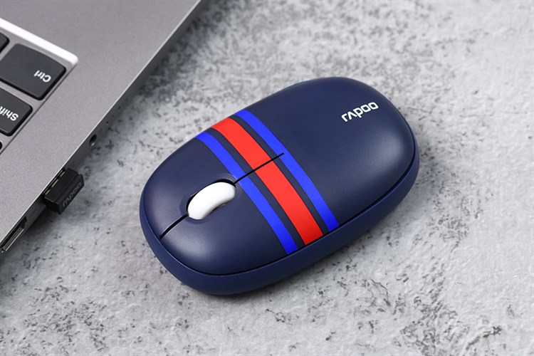 Chuột Bluetooth Silent Rapoo M650 Pháp Màu Xanh Dương