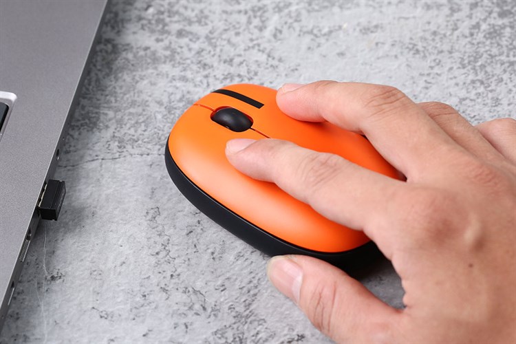 Chuột Không dây Bluetooth Silent Rapoo M650 Hà Lan Màu Đen - Cam