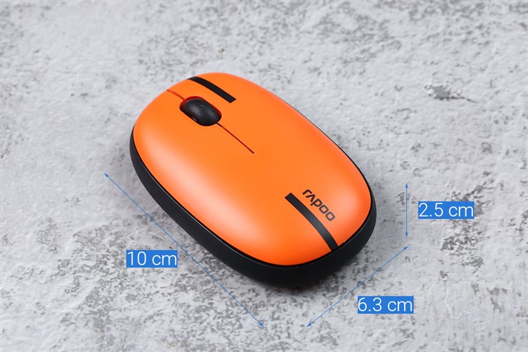 Chuột Không dây Bluetooth Silent Rapoo M650 Hà Lan Màu Đen - Cam